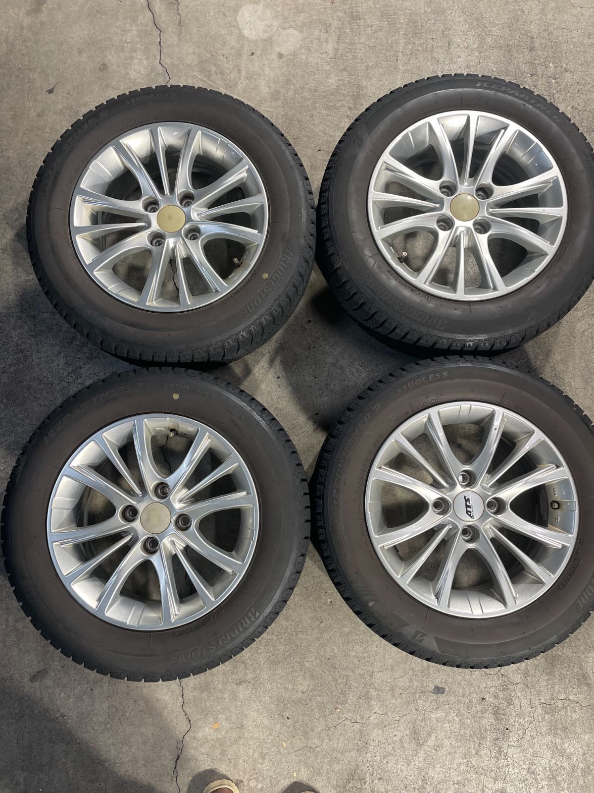 ATS CPタイプ CP 605 15インチ タイヤホイールセット プジョー シトロエン のコンパクト系の冬用ホイールに