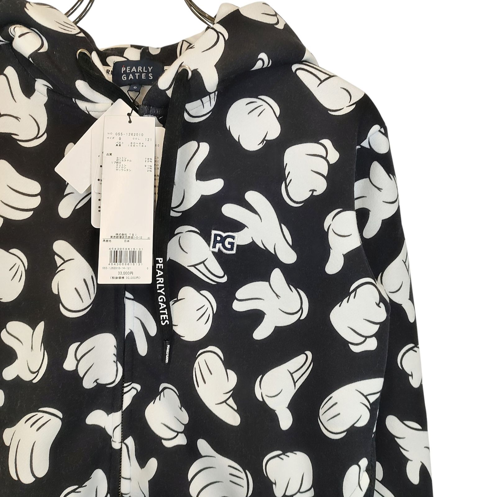PEARLY GATES パーリーゲイツ ゴルフ × Disney 21AW ミッキー柄 ジップ