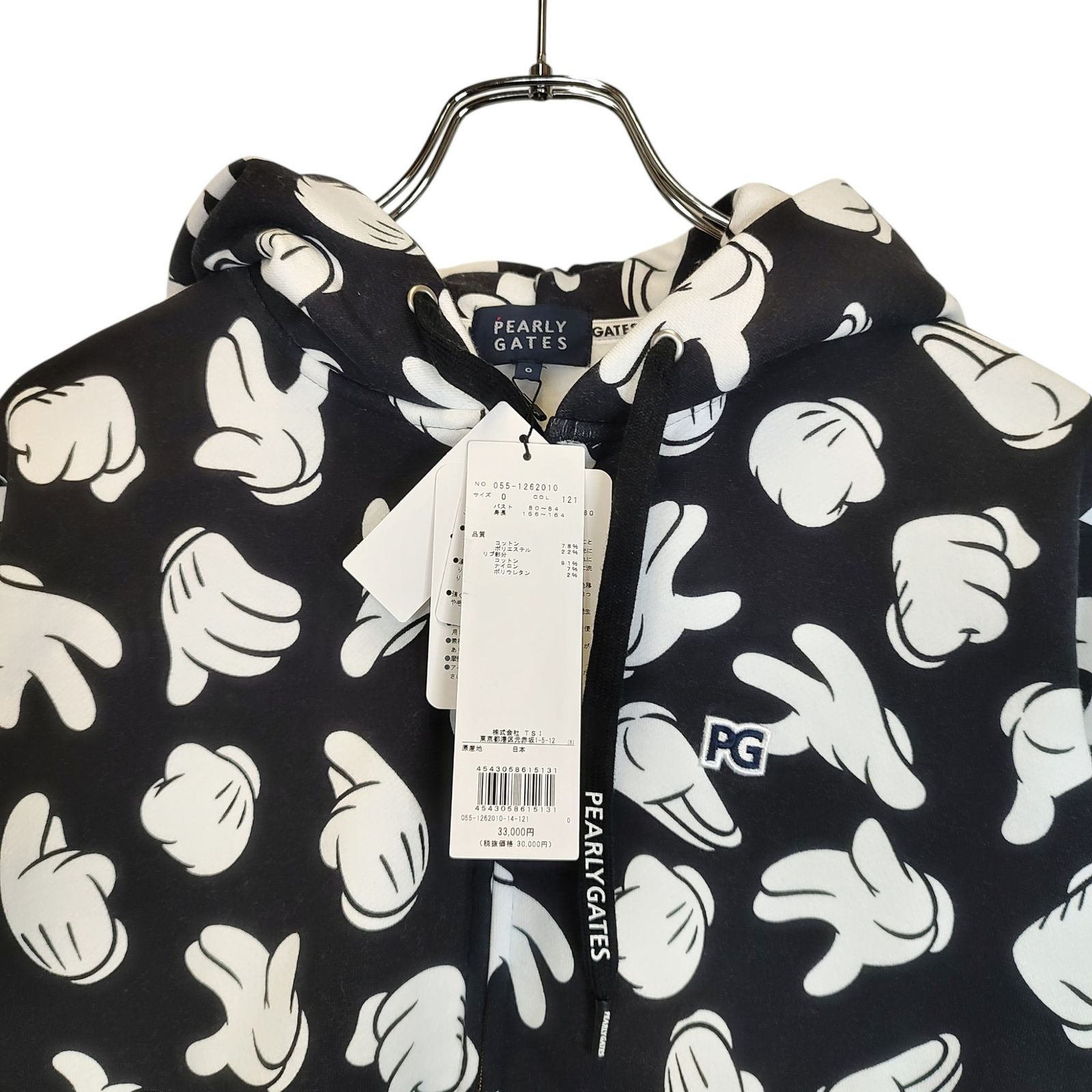 PEARLY GATES パーリーゲイツ ゴルフ × Disney 21AW ミッキー柄 ジップ