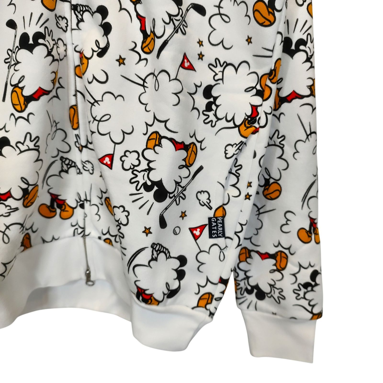 PEARLY GATES パーリーゲイツ ゴルフ × Disney 21AW ミッキー柄 ジップ