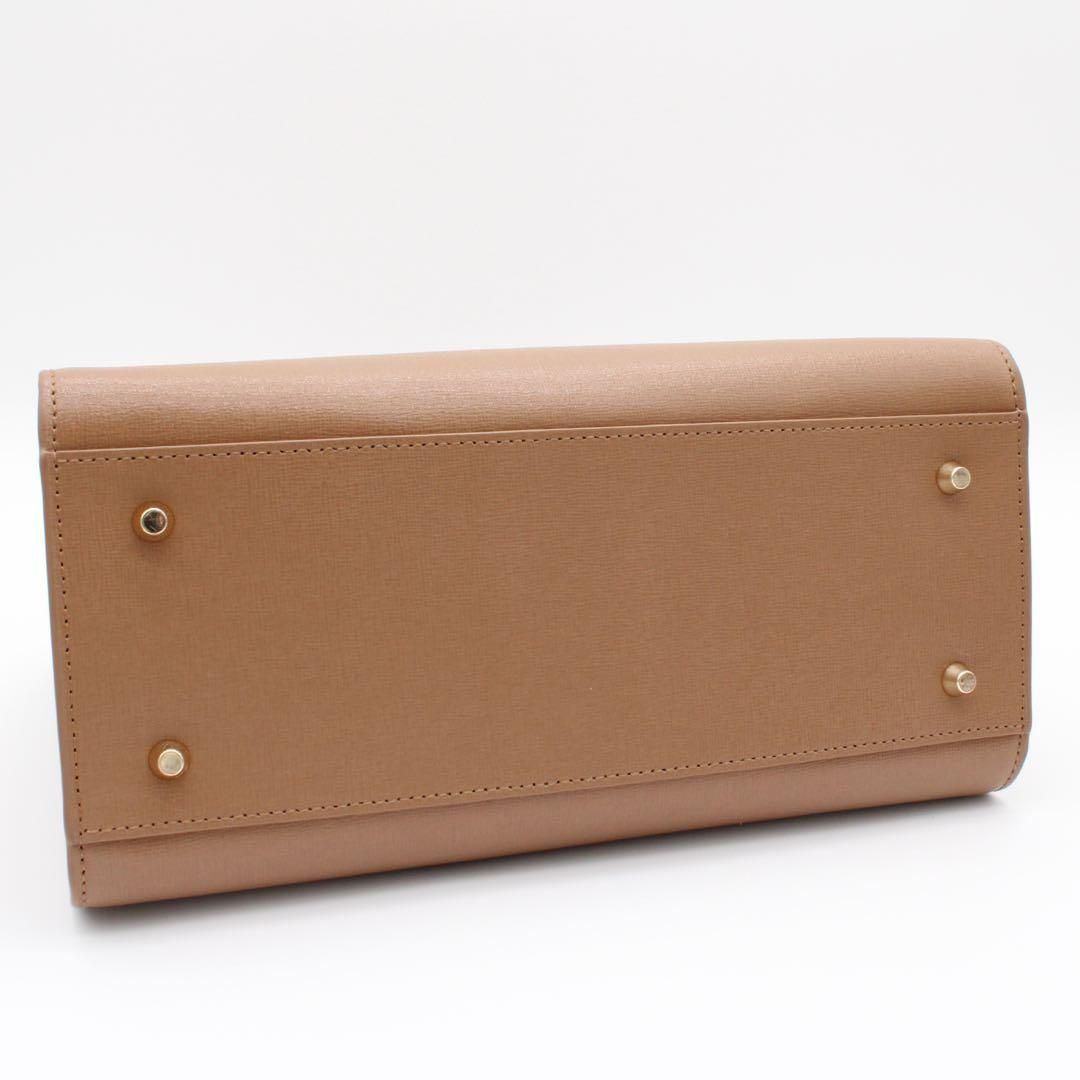 極美品】FURLA TESSA ハンドバッグ 2way ショルダーバッグ 茶 - メルカリ