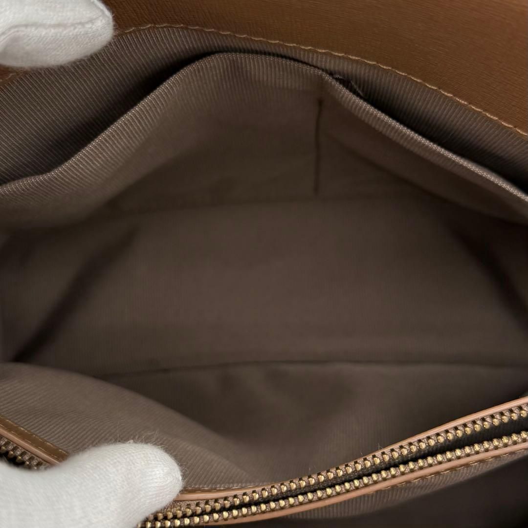 極美品】FURLA TESSA ハンドバッグ 2way ショルダーバッグ 茶 - メルカリ