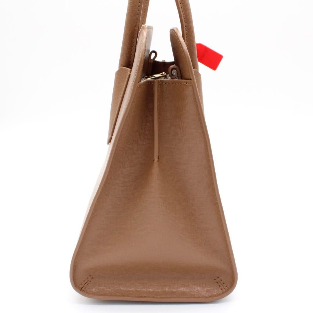 極美品】FURLA TESSA ハンドバッグ 2way ショルダーバッグ 茶 - メルカリ