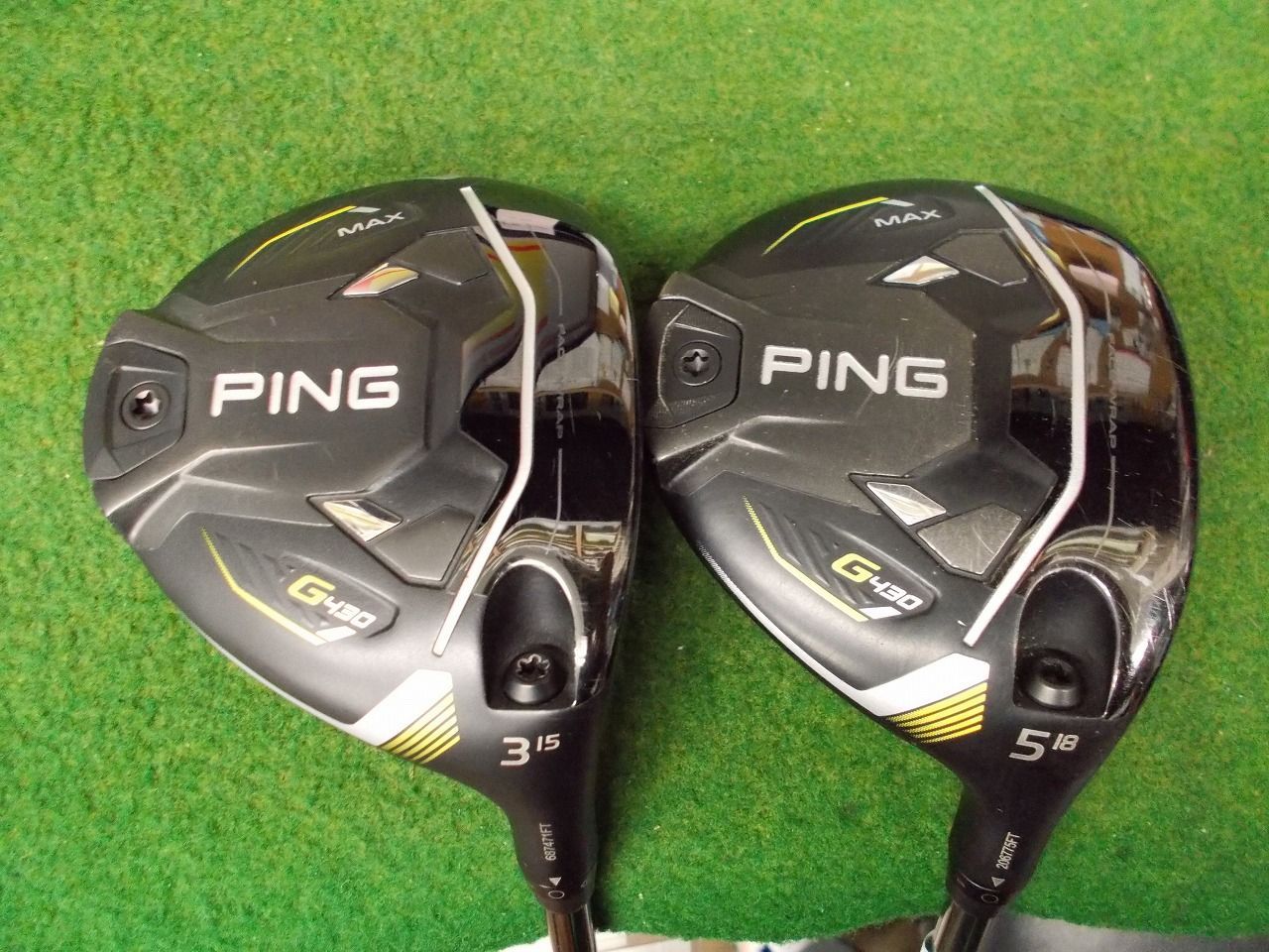 2507 G430 MAX 3W+5W TOUR 2.0 CHROME 65 S カバー有 セット PING ピン