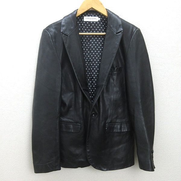 H□ヴァンキッシュ/VANQUISH 羊革 1つボタン レザーテーラード