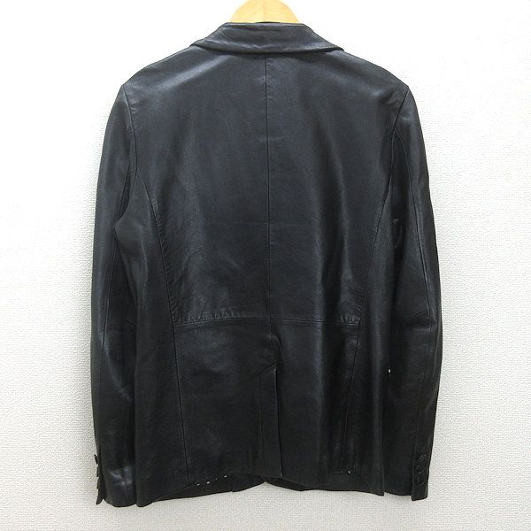 H□ヴァンキッシュ/VANQUISH 羊革 1つボタン レザーテーラード