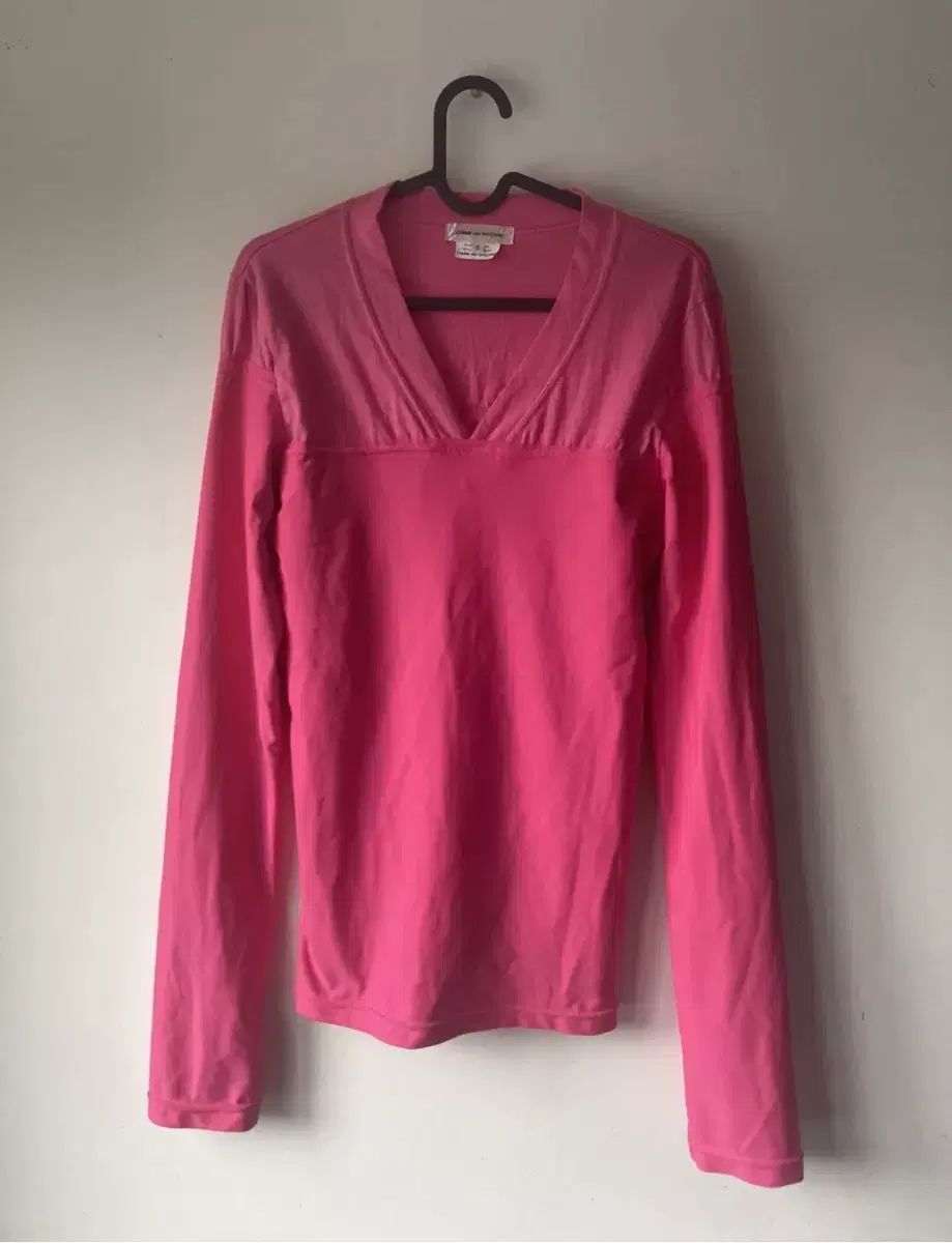 COMME des GARCONS コム デ ギャルソン ピンク レイヤード トップス