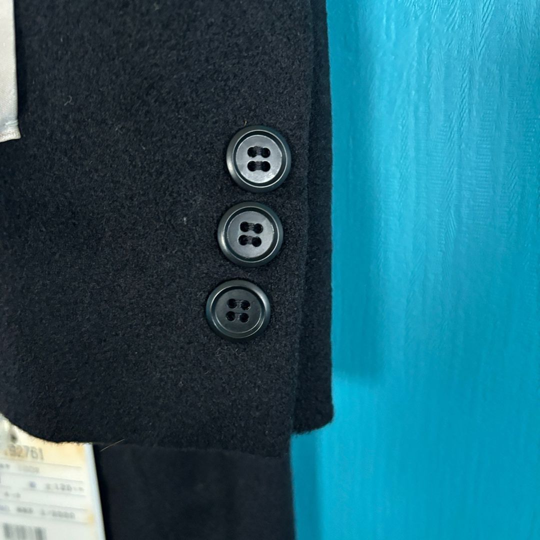 未使用 カシミヤ100% marianti ダブル ロングコート 黒 M 日本製 高級