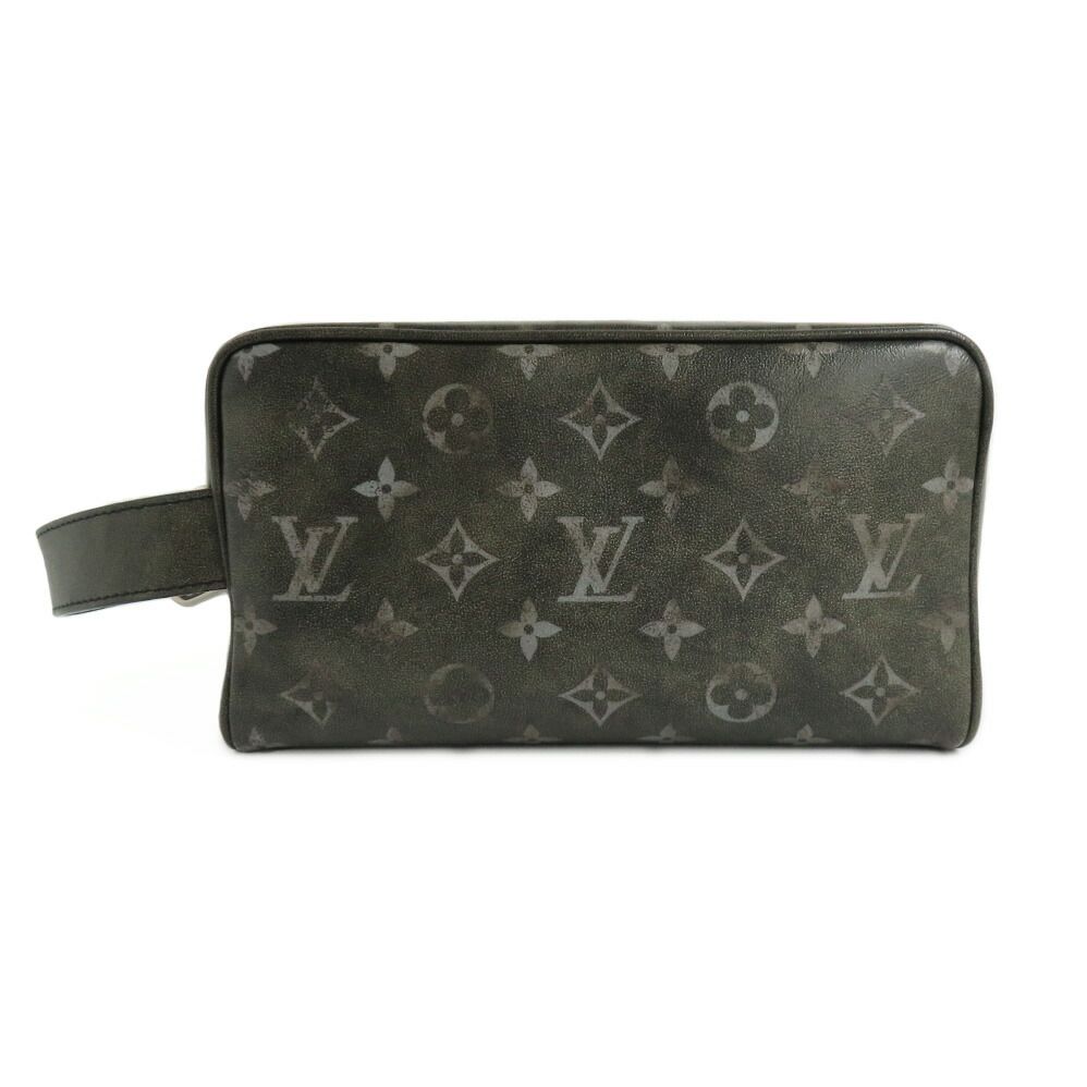 名古屋 ルイヴィトン ロッカー ドップキット M 11670 ブラッシュド モノグラム ブラック シルバー金具 ハンドバッグ ポーチ メンズ