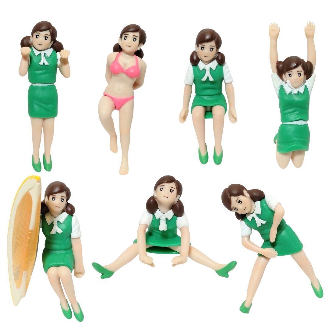 Set of 7 types including Futako Moss Secret in the Cup: Fuchiko Summer/ Lemon and Fuchiko/Sitting Fuchiko/Overcome Fuchiko/Hanging Fuchiko/Balance Fuchiko/Hook Up Fuchiko