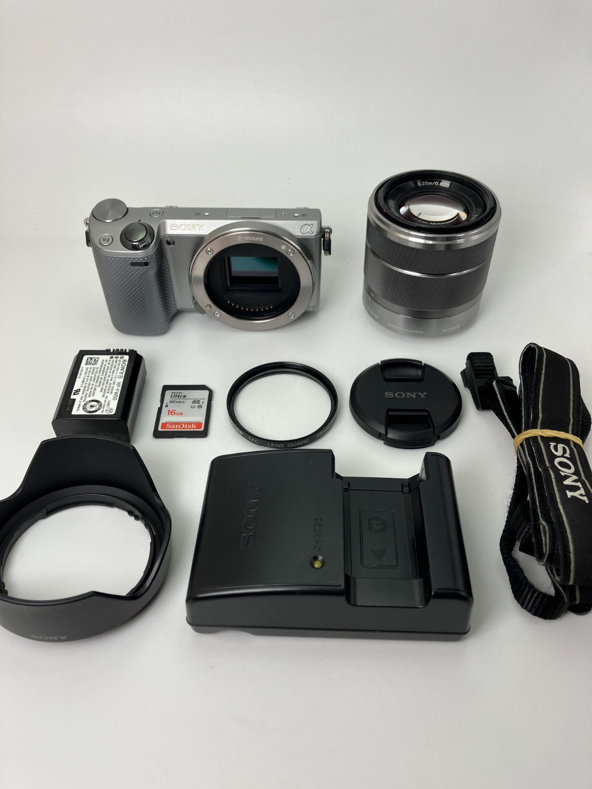 返品保証・動作確認済】SONY NEX-5R 標準ズームレンズキット（E 18