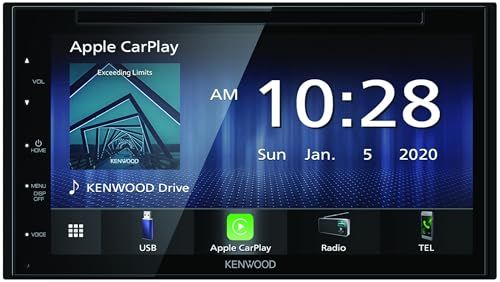 ケンウッド Kenwood ステリモ対応ディスプレイオーディオ 7インチ DVD CD USB Bluetooth Apple CarPlay Android Auto対応 スマートフォン連携 469 b 90 d 4