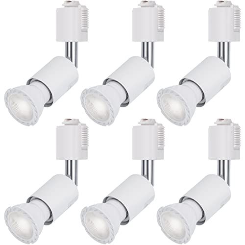 DiCUNO ダクトレール用スポットライト E 26口金 LED電球付き 5 W 50 W相当 昼白色 ライティングバー用スポットライト高演色性 Ra 98 ダクトレール用器具 ホワイト 広配光 非調光 セット 7 ec 945 c