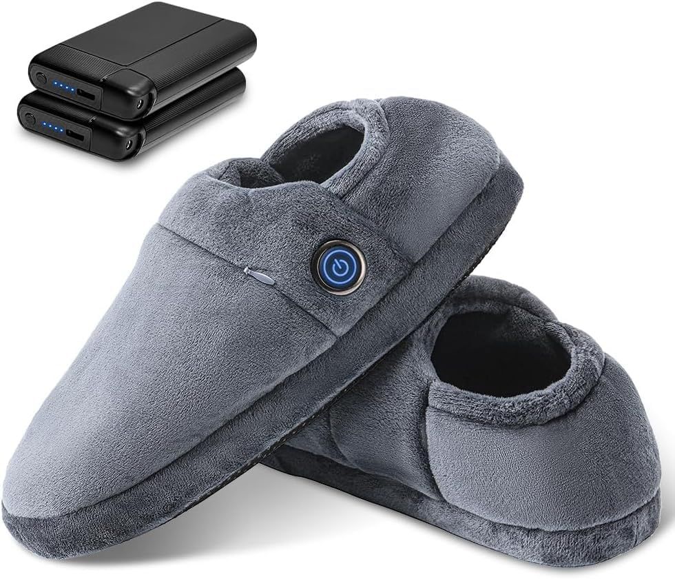 5秒で感熱 歩き回れる電気足温器 電気スリッパ コードレス 両面発熱 足温器 バッテリー付き 8000 mAh フットウォーマー 3段階調整切替 45 65℃温度調節 NTC温度制御 暖かい 柔らかい 滑り止め 移動 軽量 18 a 33 ec 8