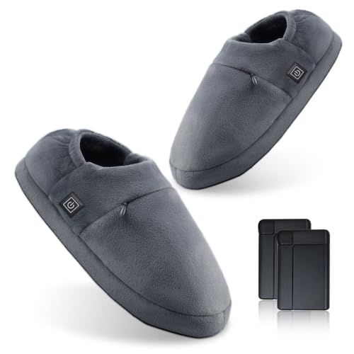 felk 電気スリッパ コードレス 8000 mAhバッテリー付き 最大9時間連続稼働 3段階温度調整 防寒スリッパ 暖房器具 自宅 オフィス 旅必需品 洗濯 男女兼用 日本語取扱説明書付き f 632 c 45 b