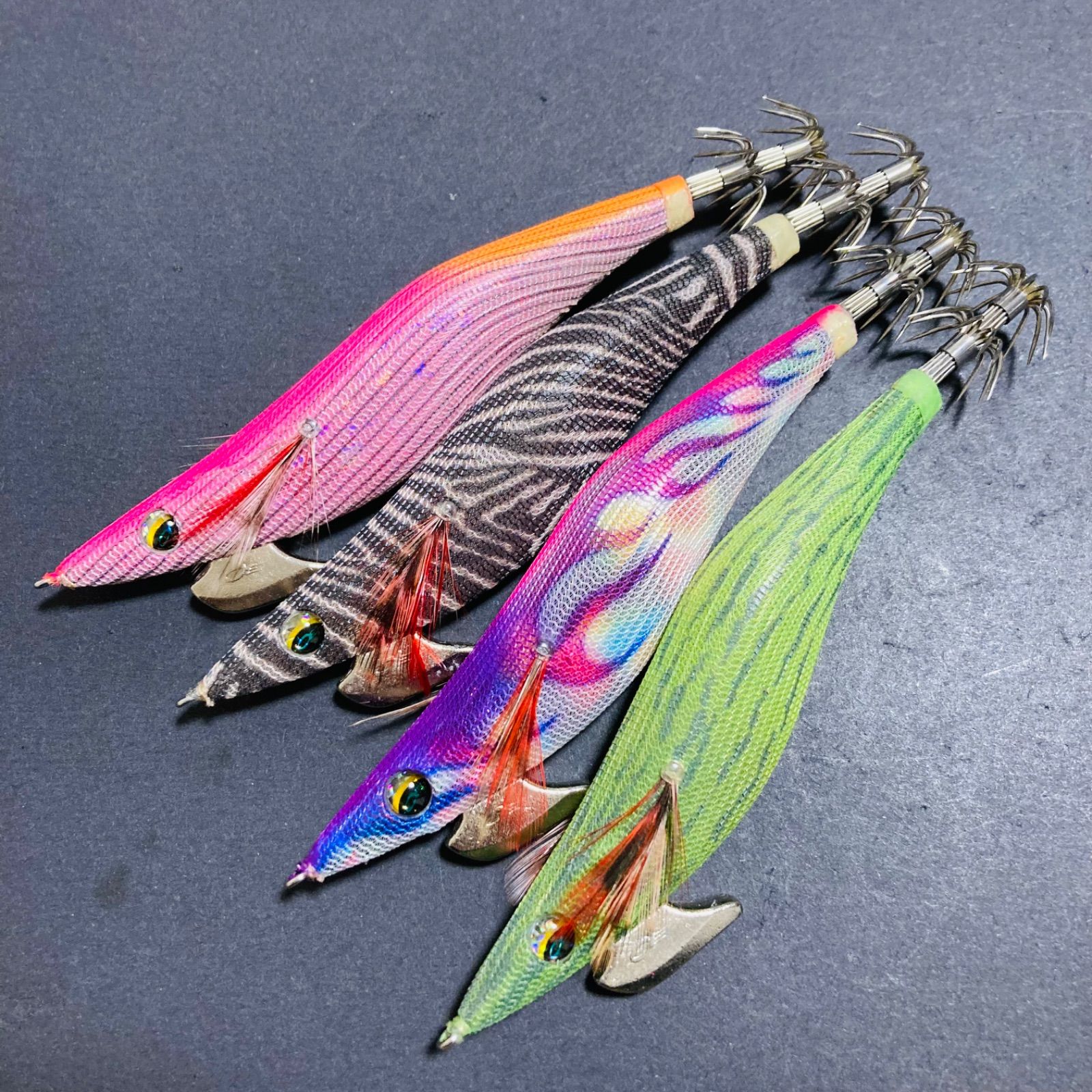 美品】 エメラルダス ラトル 3.5号 キューカンバー エギ エギセット