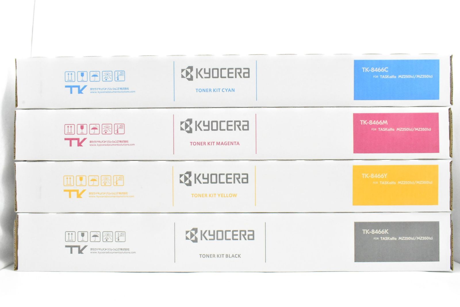 未使用 京セラ 純正 トナー TK-8466 4色（シアン・マゼンタ・イエロー