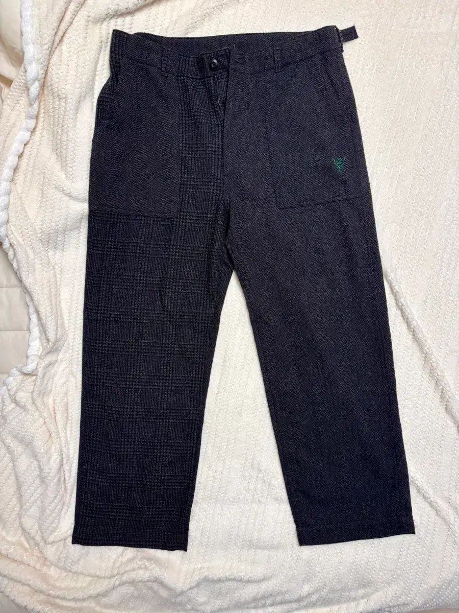 サウス2 ウエスト8 ヘリンボーン パンツ L