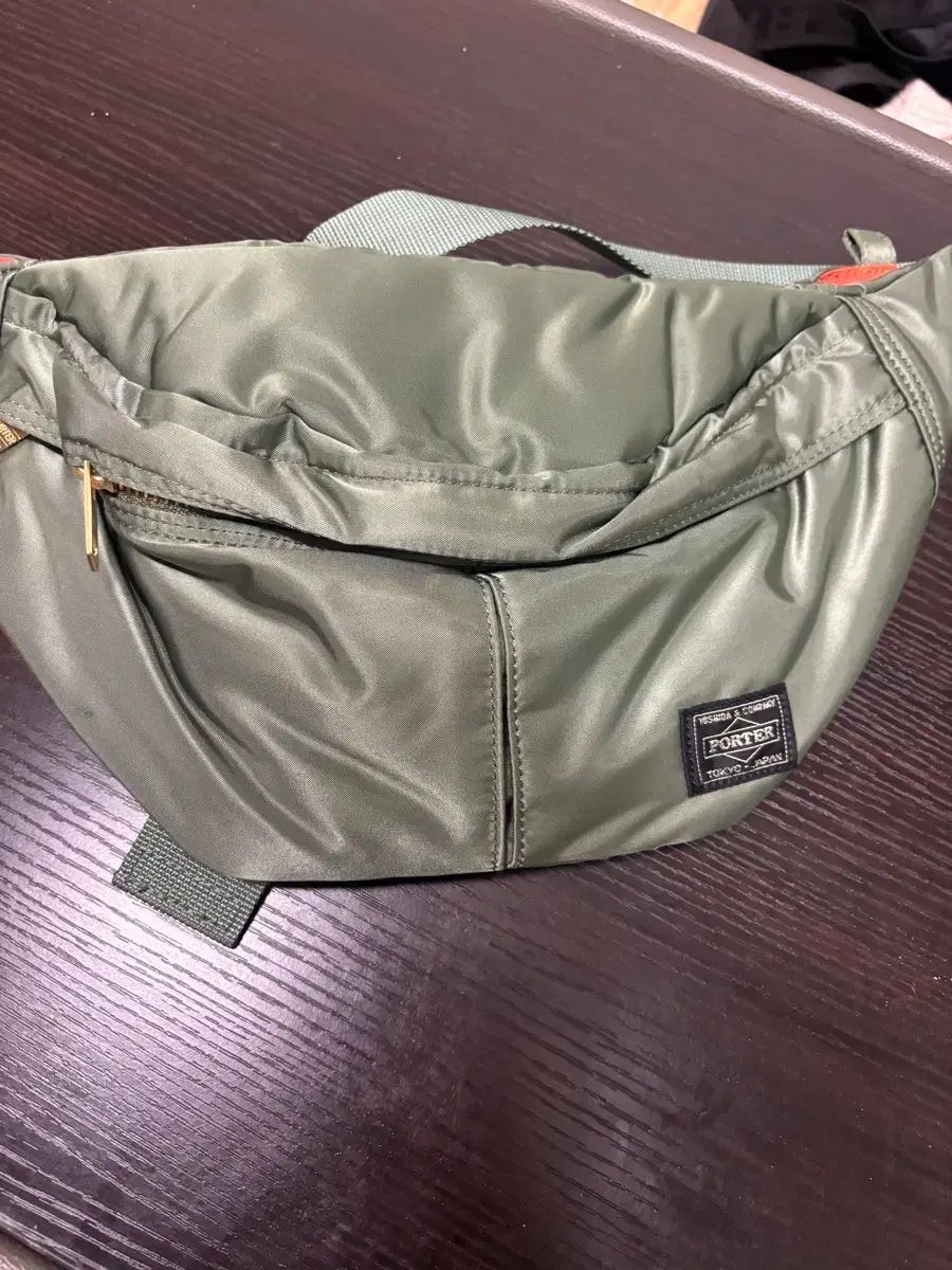 ポーター タンカー ウェストバッグ セージグリーン 622-76629