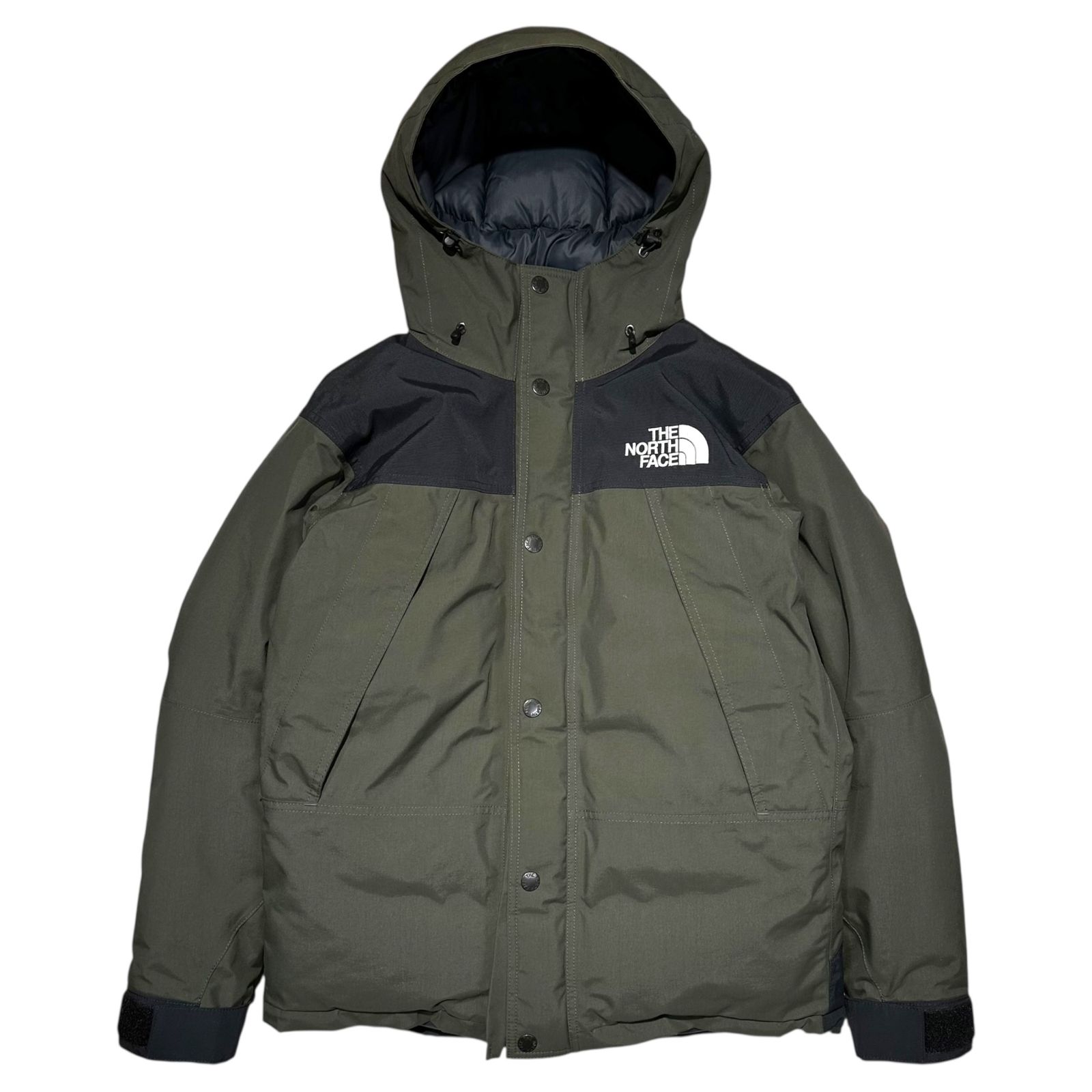 THE NORTH FACE ノースフェイス Mountain Down Jacket マウンテン ダウン ジャケット ND 91737 S カーキ ブラック アウトドア