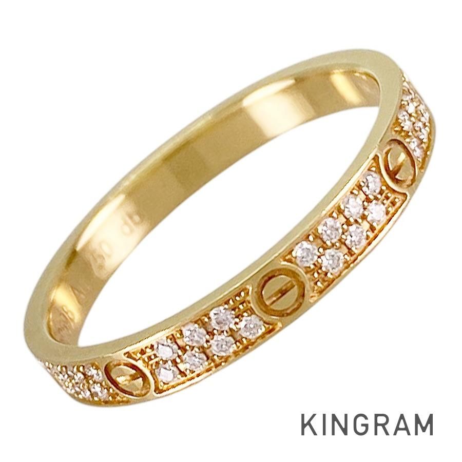 カルティエ Cartier ミニラブ K18YG ダイヤモンド 10号 50 リング ss