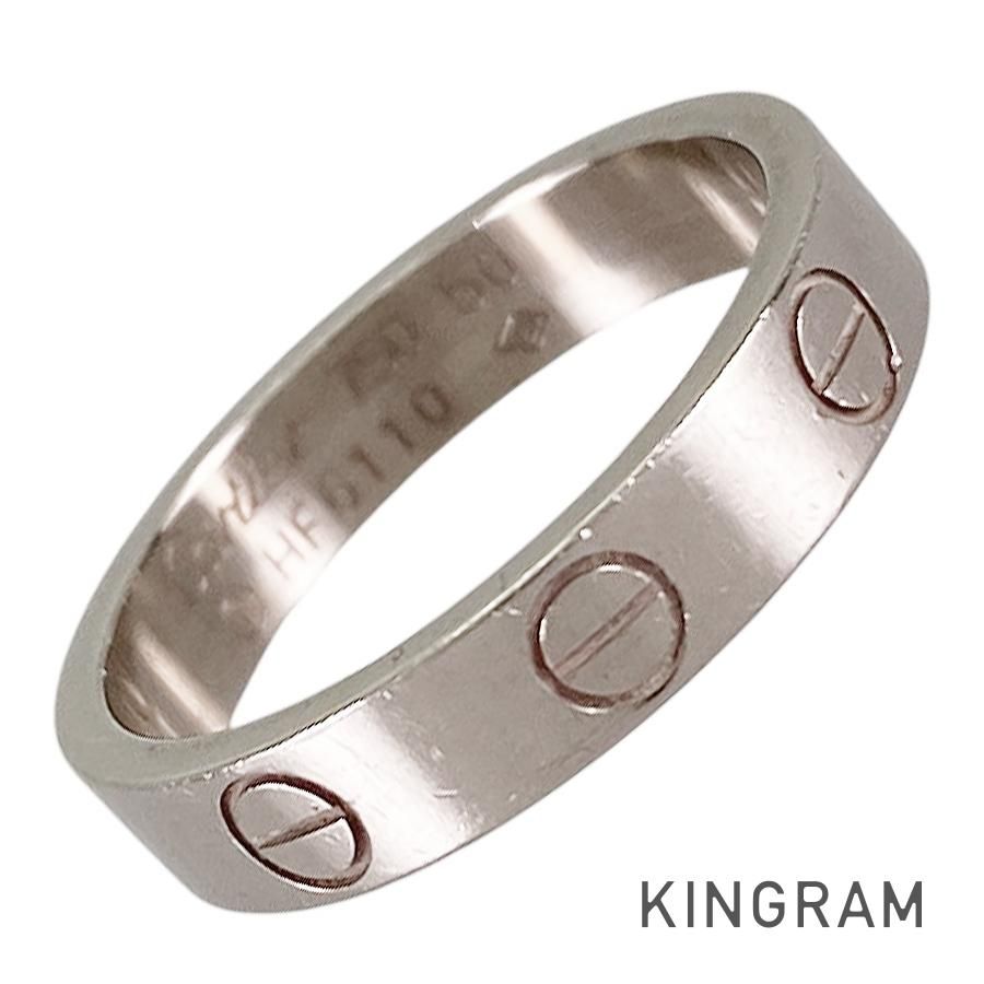 カルティエ Cartier ミニラブ K 18 WG 10号 50 リング ss