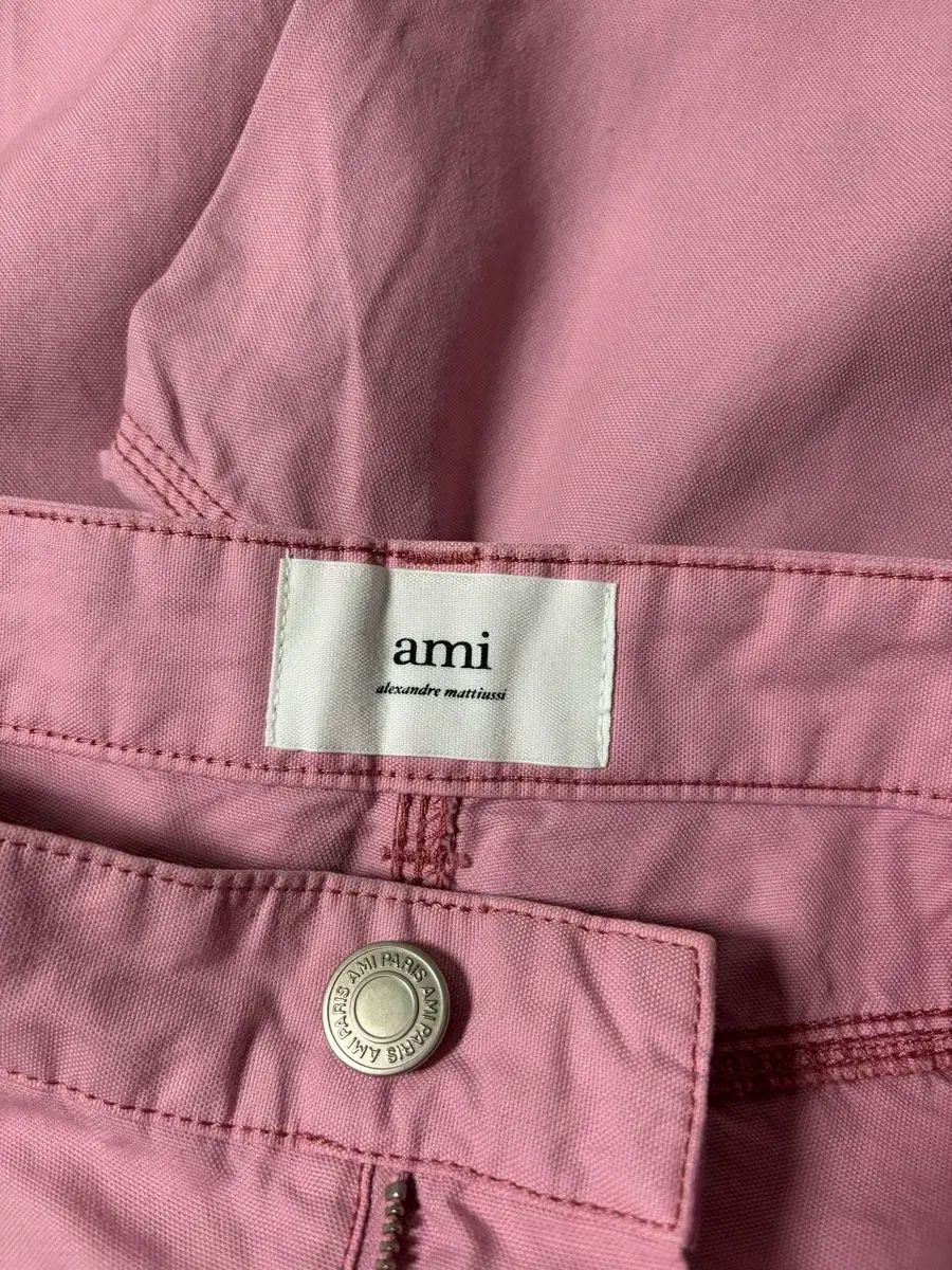 アミ ami コットン スティッチ スラックス S