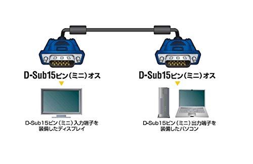 エレコム ディスプレイケーブル D-Sub 15ピン VGA-VGA 15 m ブラック CAC-L BK ベーシック