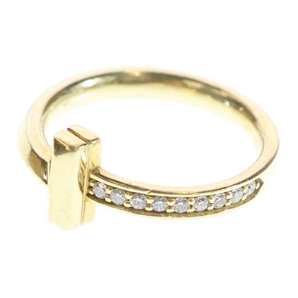 TIFFANY & Co. (ティファニー) Tワン ダイヤリング 7号 4.4gゴールド
