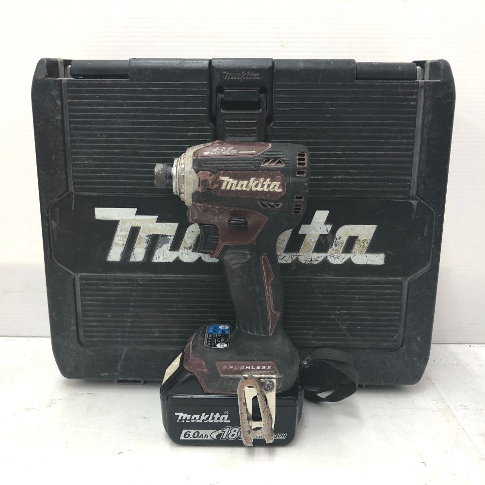 makita マキタ 18 V 6.0 Ah 充電式インパクトドライバ オーセンティックレッド ケース 充電器 バッテリ セット