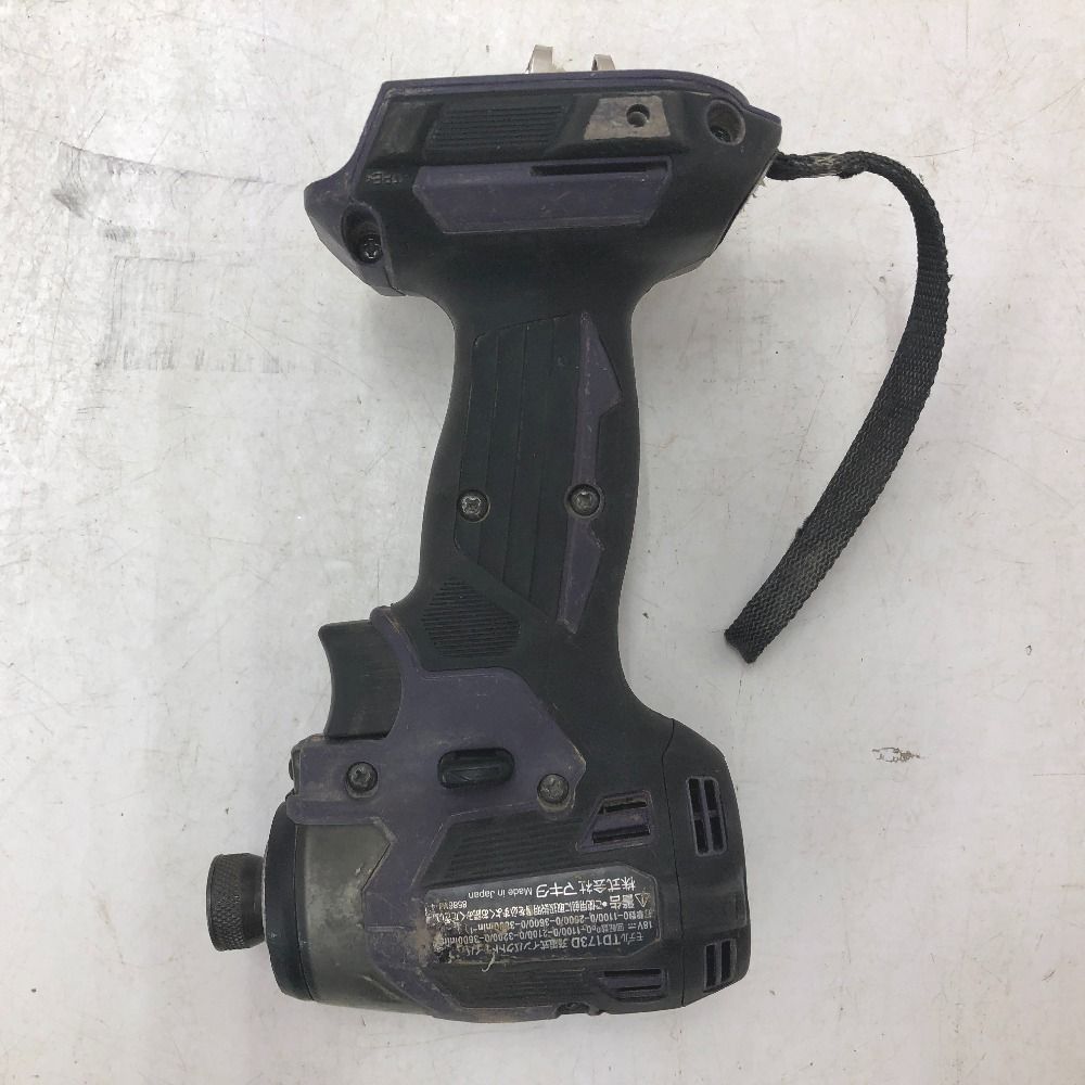 makita マキタ 18 V対応 充電式インパクトドライバ パープル 本体のみ TD 173 D