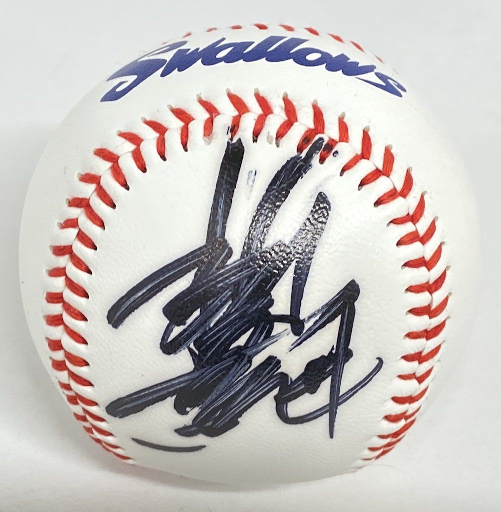 ヤクルトスワローズOB 稲葉篤紀 直筆サインボール - メルカリ