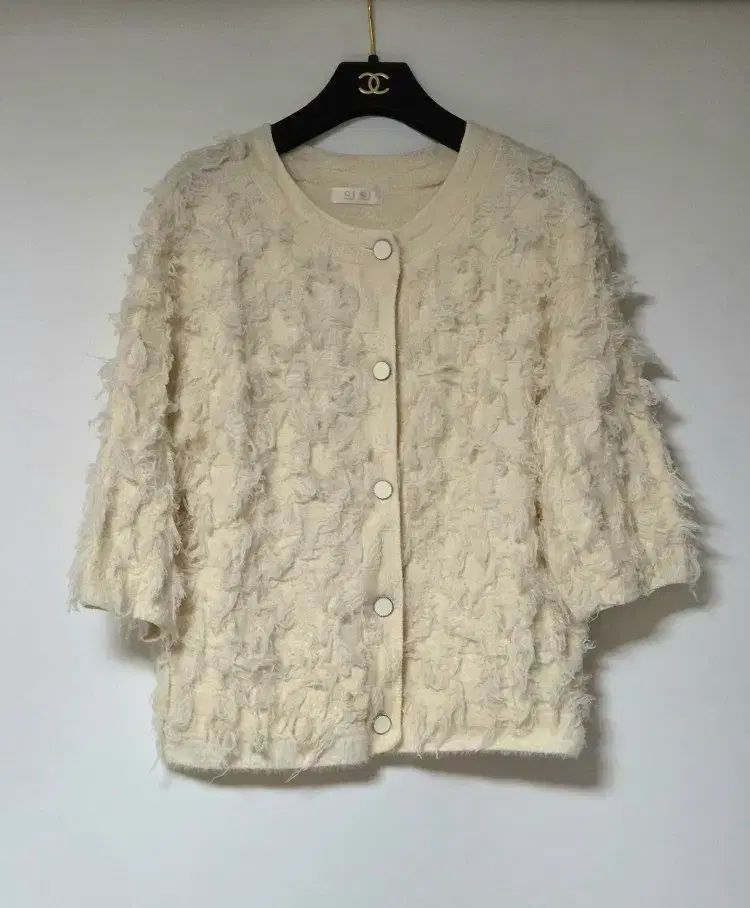 39万 SJSJ ウール ボタン ニット カーディガン F