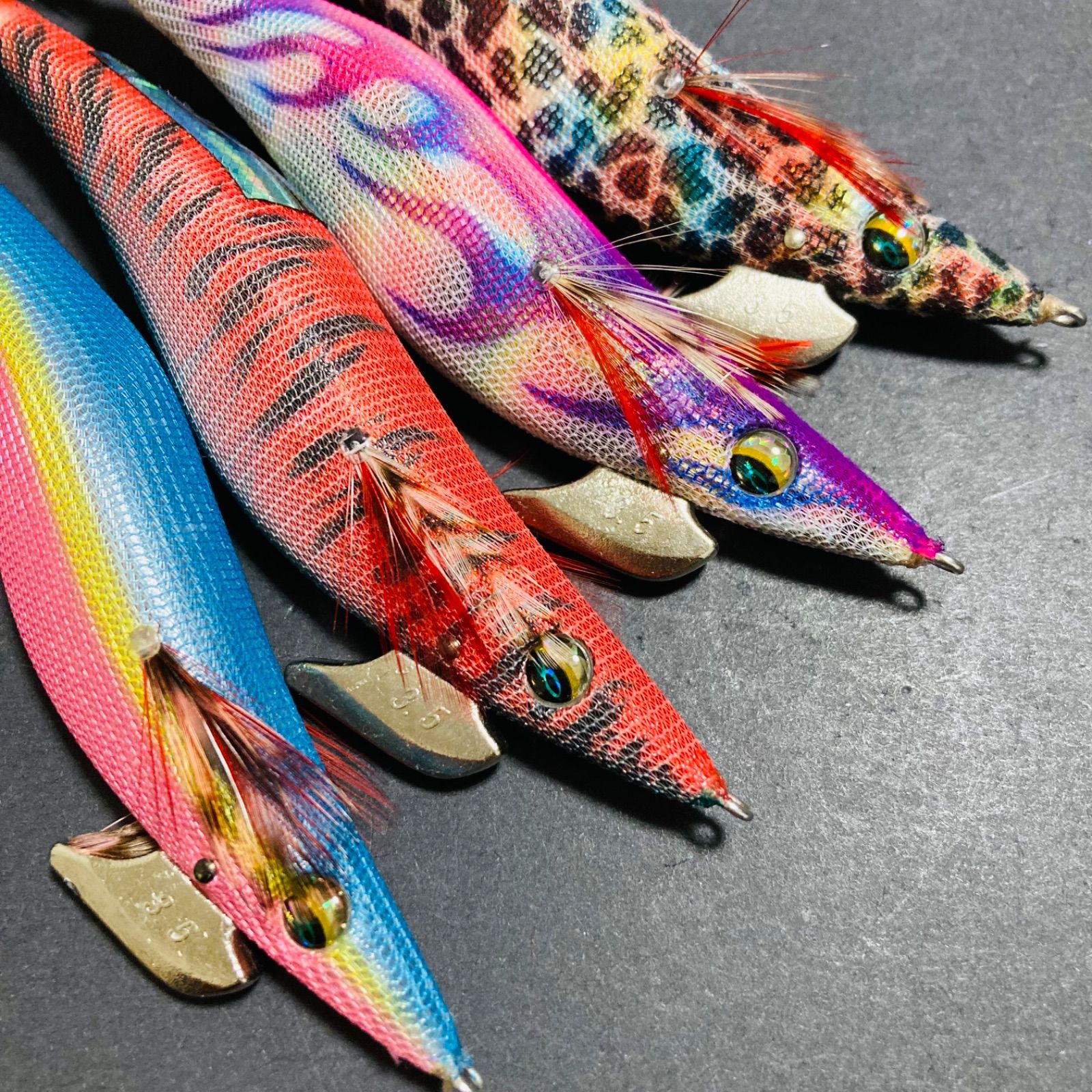 美品】 エメラルダス ラトル 3.5号 グルクンナイト エギ エギセット