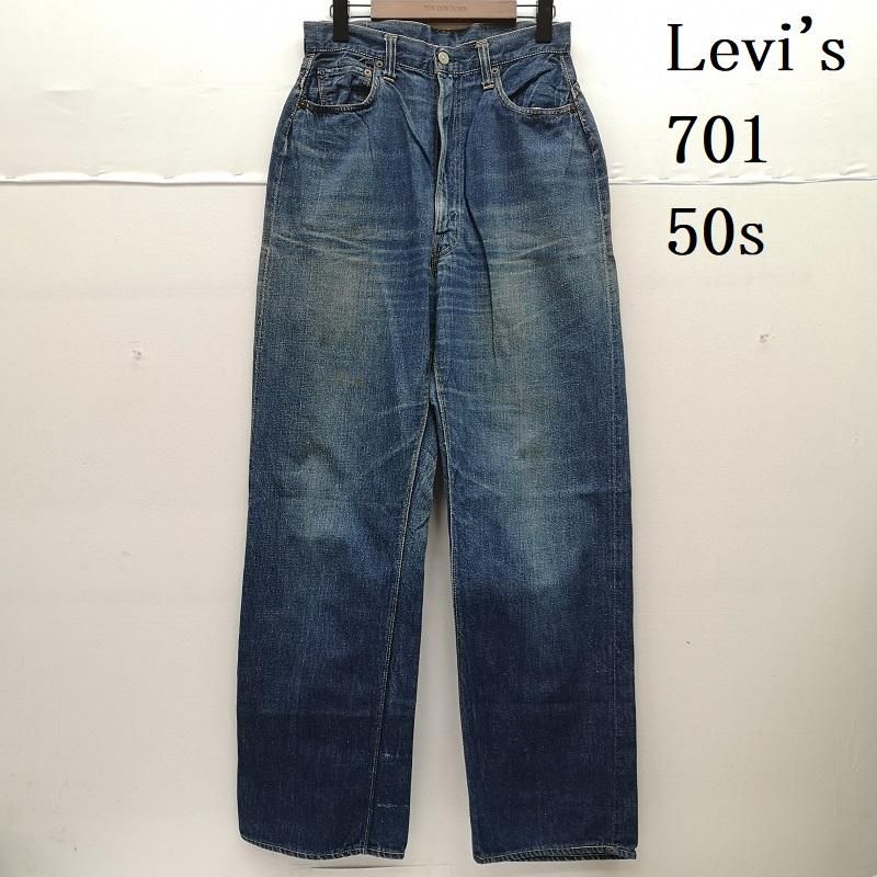 リーバイス 50s 701 モンロー デニム 47 モデル 片面 BIG E CONMAR 片 