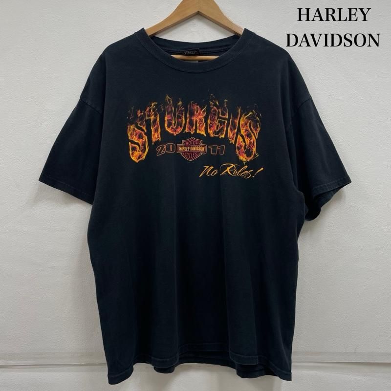 Harley-Davidson ハーレーダビッドソン ファイアーエンブレム ハーレーダビッドソン 半袖 Tシャツ モーターサイクル プリント