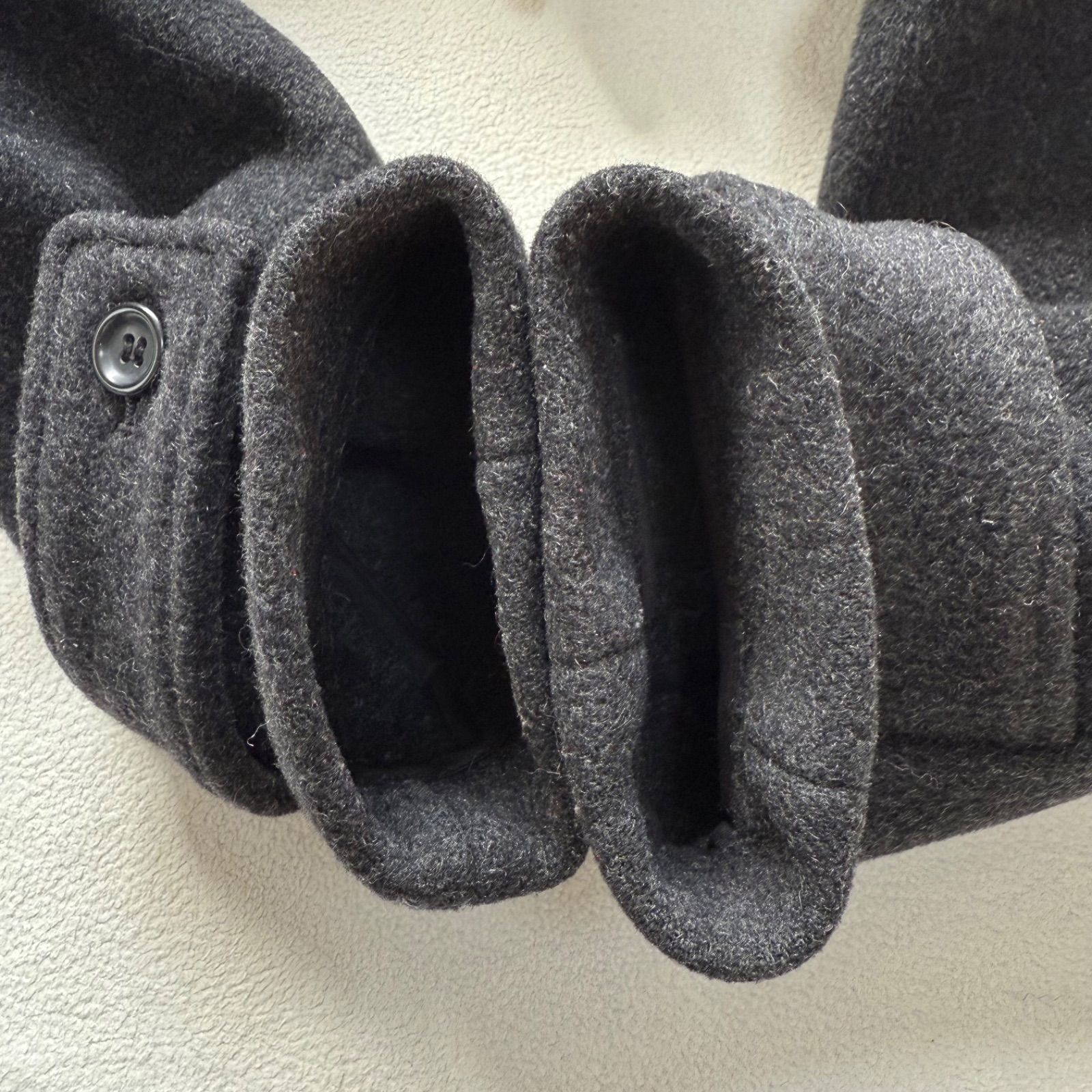 極美品・未使用級・チャコールグレー✨ミズイロインド Aライン ウール