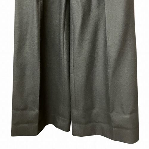 ジルサンダー JIL SANDER ベルト付き ウール ワイド パンツ 紺