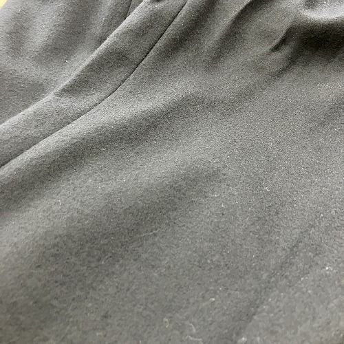 ジルサンダー JIL SANDER ベルト付き ウール ワイド パンツ 紺
