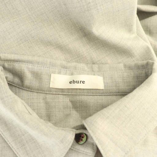 エブール ebure 25SS ミルドビスウール ワンピース 長袖 ロング 38