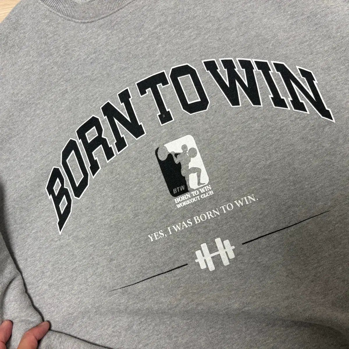 BORN TO WIN Starship Square スタシ ロゴ グレー