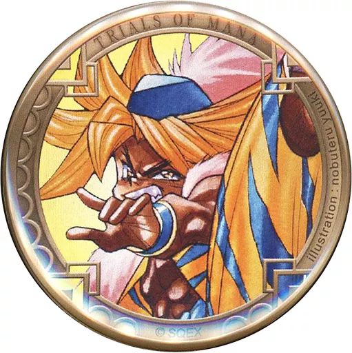 中古】バッジ・ピンズ ケヴィン 「聖剣伝説3 TRIALS of MANA×SQUARE