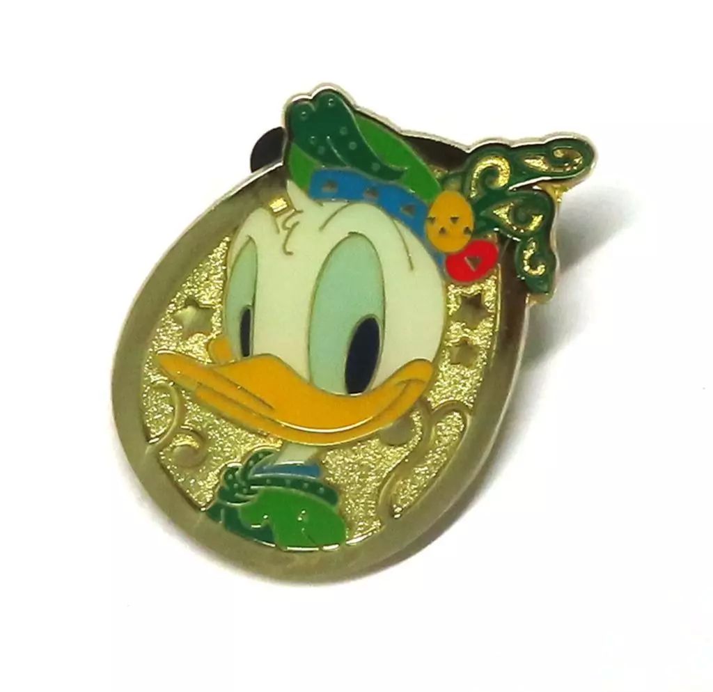 中古】バッジ・ピンズ ドナルド(ディズニー・イースター) ピンバッジ