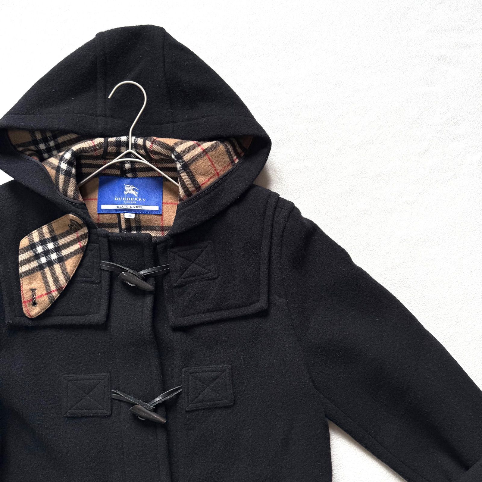 極美品・完品・38・ブラック✨バーバリーブルーレーベル ロング