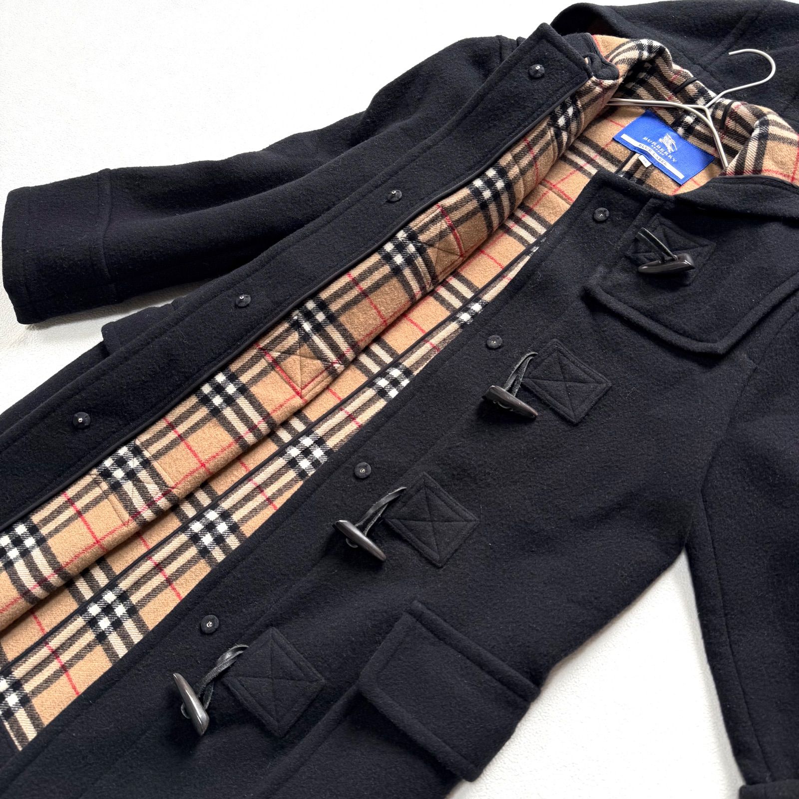 極美品・完品・38・ブラック✨バーバリーブルーレーベル ロング
