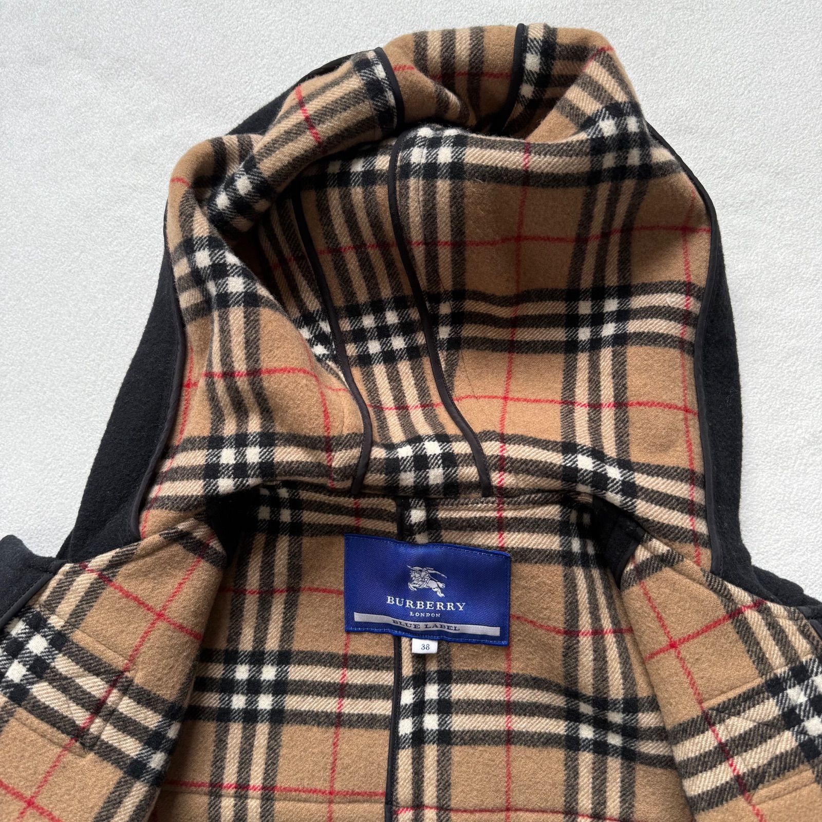 極美品・完品・38・ブラック✨バーバリーブルーレーベル ロング