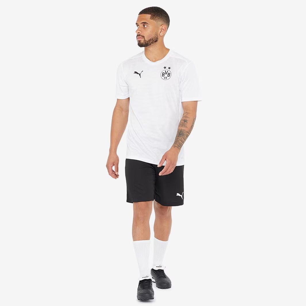 プーマ サッカー ドルトムント 2025 25 半袖 プレマッチ シャツ モデル トレーニング 白 ホワイト