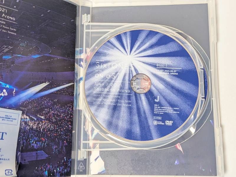 SixTONES ライブDVD 3点セット Track ONE IMPACT 通常盤DVD / on eST