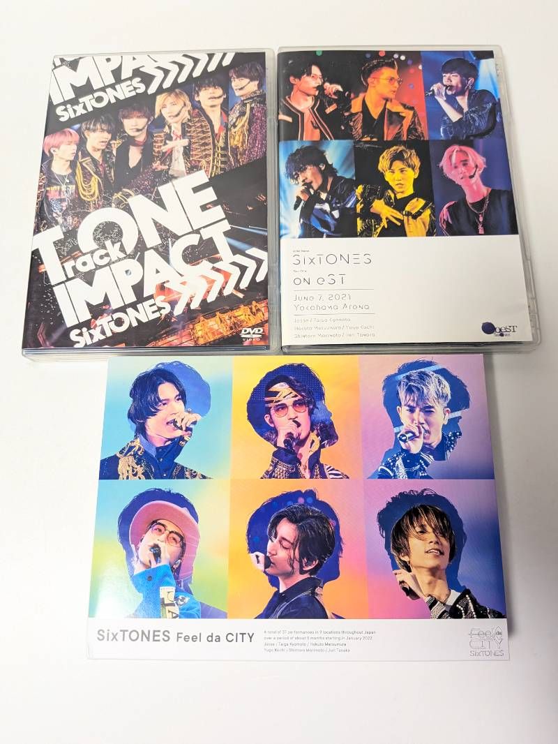 SixTONES ライブDVD 3点セット Track ONE IMPACT 通常盤DVD / on eST