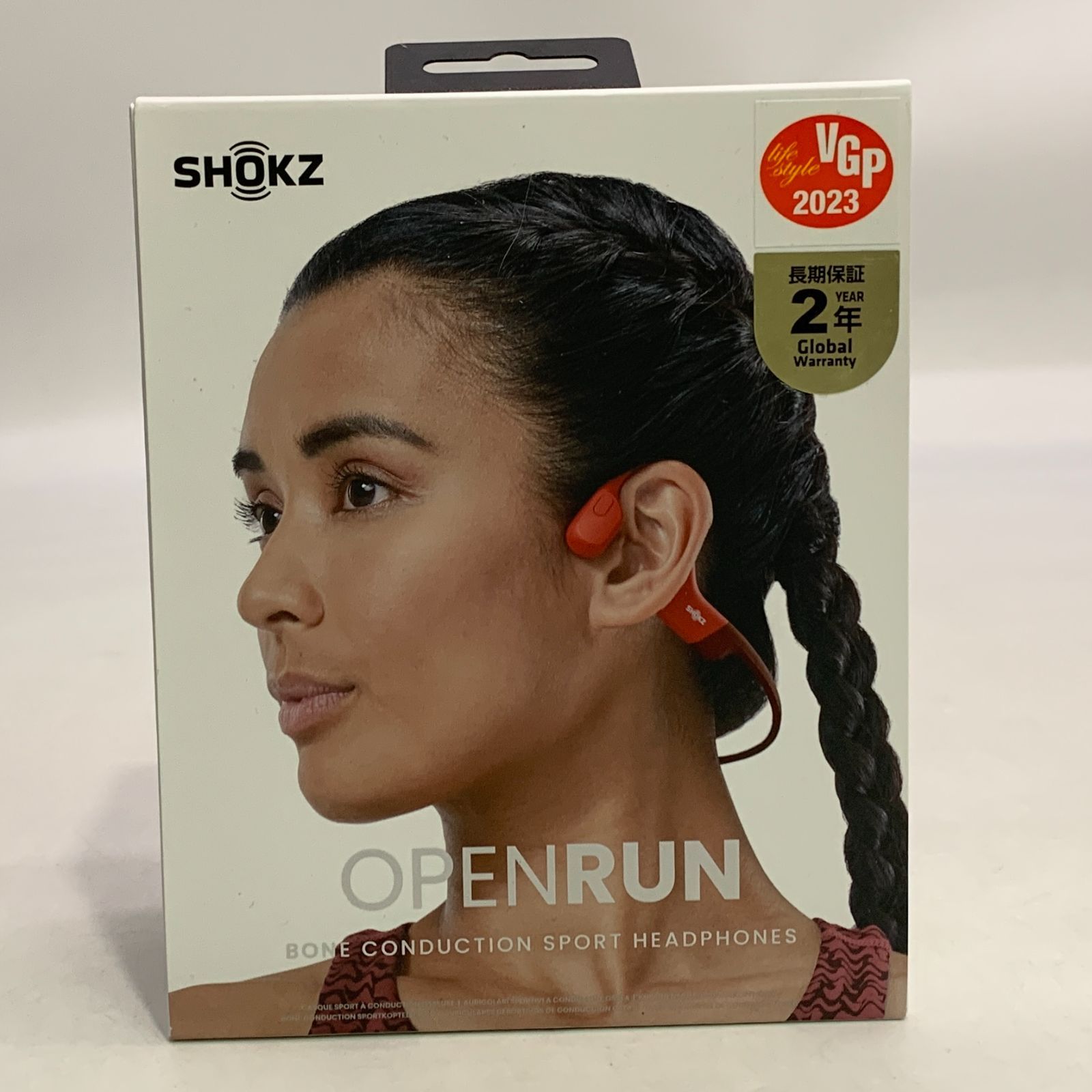 中古 SHOKZ 骨伝導イヤホン OpenRun Red レッド - メルカリ